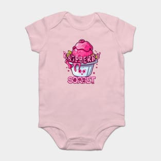 raspberry sorbet in pink Baby Bodysuit